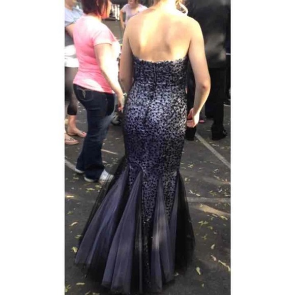 Black Mermaid Disney Prom Dress - Picture 3 of 3